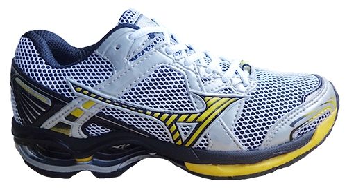 Tênis Mizuno Wave Creation 11 Prata e Amarelo