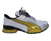Tênis Puma Disc Cell Torino Branco e Dourado