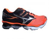 Tênis Mizuno Wave Creation 14 Laranja e Preto