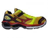 Tênis Mizuno Wave Creation 13 Amarelo Vinho e Verde Limão