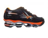 Tênis Mizuno Wave Prophecy II Preto e Laranja